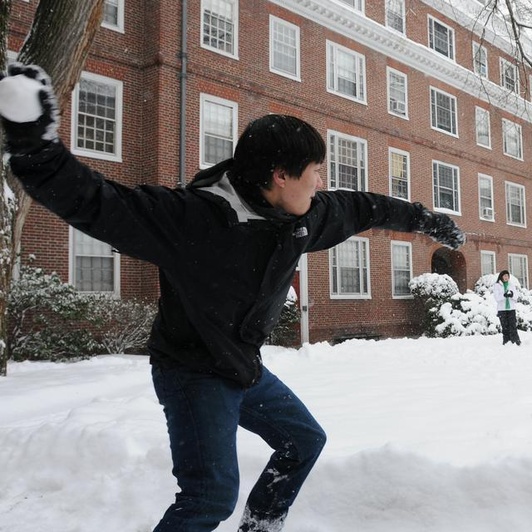 Quincy snowball fight