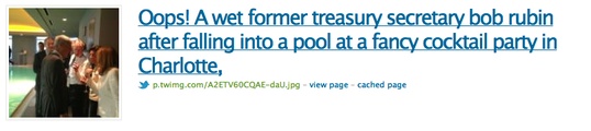 Rubin takes a plunge