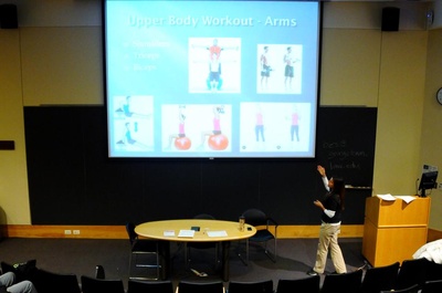 Fitness Discussion during Wintersession, Fong Auditorium