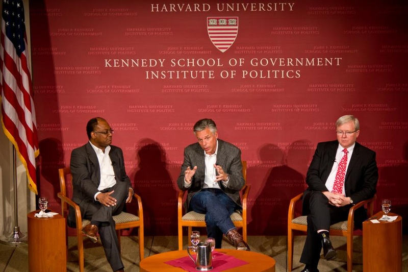 China Rising: Jon Huntsman and Kevin Rudd Speaks at IOP China Rising: Jon Huntsman and Kevin Rudd Speaks at IOP